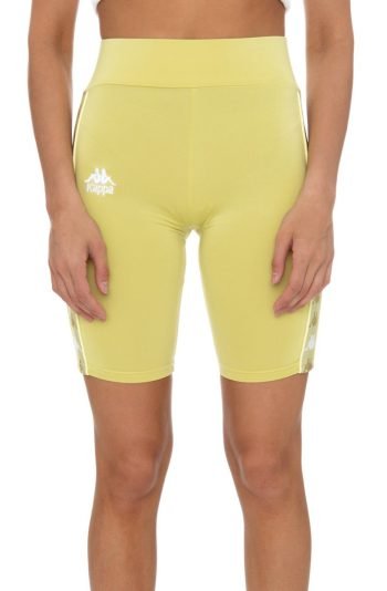 222 Banda Cartin Bike Shorts Yellow Lime/White