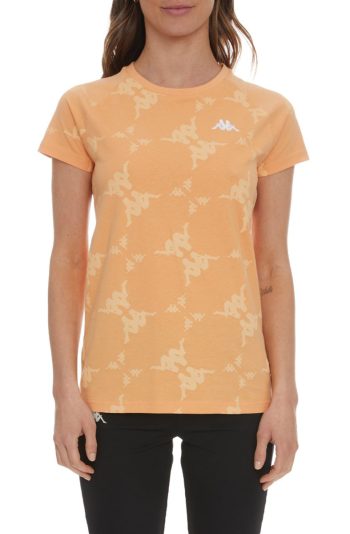 Authentic Kapan T-Shirt Orange Peach/Pink Blush/White