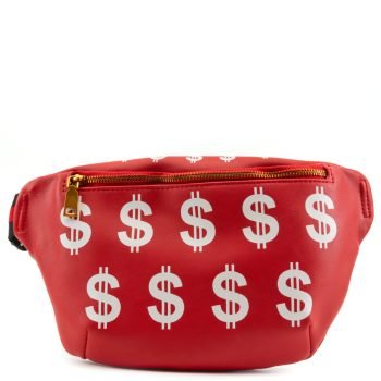 Money Fanny Pack Red