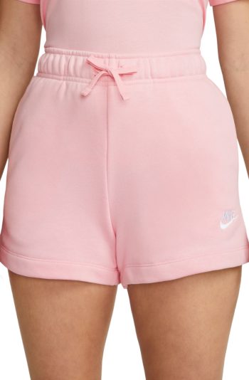 Nike Sportswear Club Fleece Mid-Rise Shorts Med Soft Pink/White