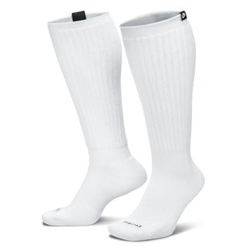 Slouchy Cushioned Crew Socks (1 Pair) White/Black