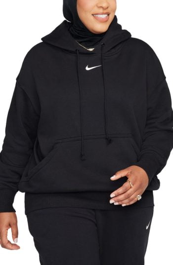 Sportswear Phoenix Fleece Oversized Pullover Hoodie Black