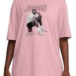 Jordan Oversized Graphic T-Shirt Pink Glaze