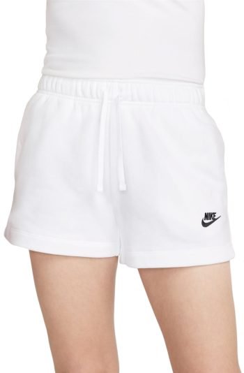 Nike Sportswear Club Fleece Mid-Rise Shorts White/Black