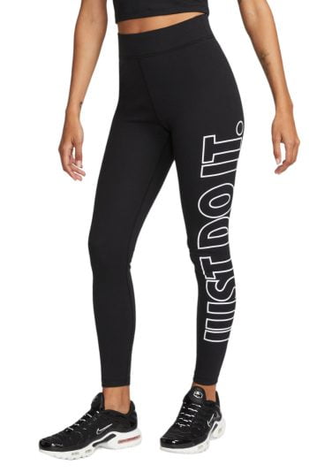 Sportswear Graphic High-Waisted Leggings Black/White