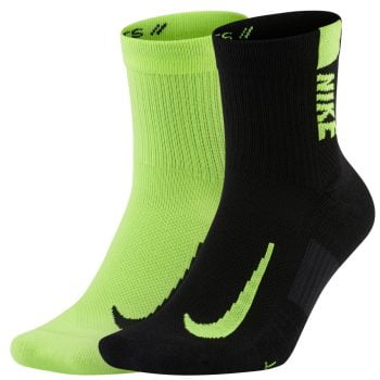 2-Pair Multiplier Running Ankle Socks Multi-Color