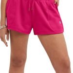 CAMPUS FRENCH TERRY SHORTS Strawberry Rouge