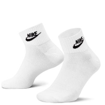 Everyday Essential Ankle Socks (3 Pairs) White/Black