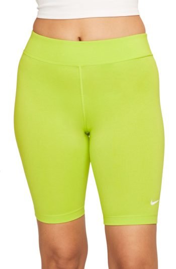 Sportswear Essential Mid-Rise Bike Shorts Atomic Green/White