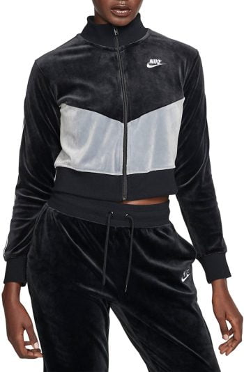 Sportswear Heritage Cropped Jacket Black/Cool Grey/White