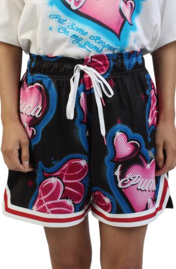 Game Love Shorts Black/Garnet Rose