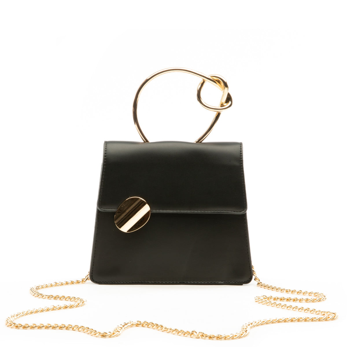 Small Crossbody Handbag Black/Gold