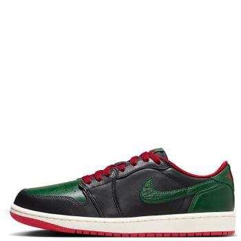 Air Jordan 1 Low OG Black/Gorge Green- Varsity Red-Sail