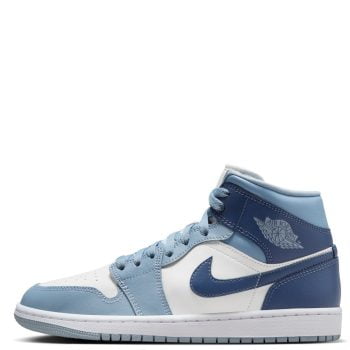 Air Jordan 1 Mid Sail/Diffused Blue-Blue Grey-White