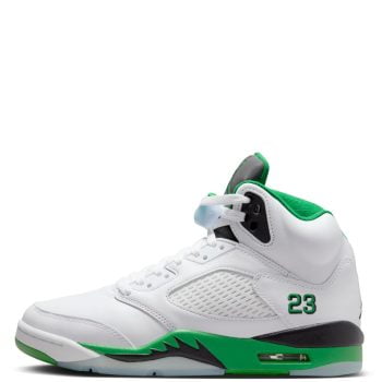 Air Jordan 5 Retro White/Lucky Green-Black-Ice Blue