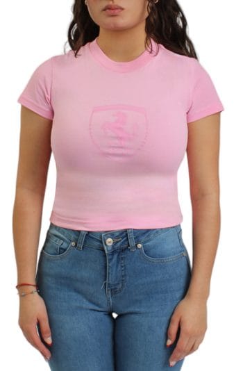 Ferrari Babydoll T-Shirt Pink