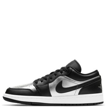 Air Jordan 1 Low SE Black/Metallic Silver-White