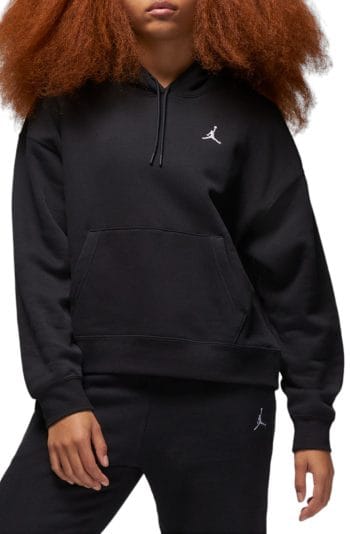 Brooklyn Fleece Hoodie Black/White