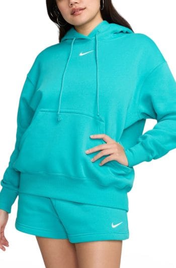 Sportswear Phoenix Fleece Oversized Pullover Hoodie Dusty Cactus/Sail