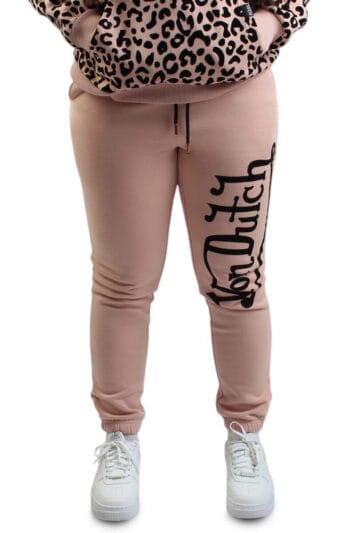 Women Fleece Jogger Pant Dirty Pink Sweatpants S Dirty Pink