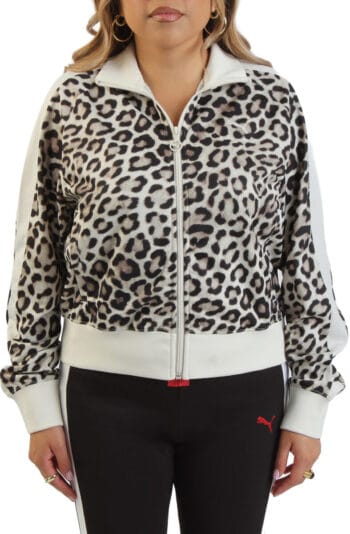 Women Leopard Track Jacket Leopard Jackets M Leopard