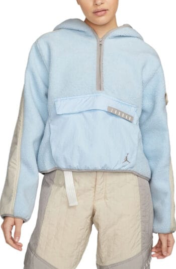 Women Cozy Girl Fleece Hoodie Celestine Blue/Oatmeal/College Grey Sweatshirts XS Celestine Blue/Oatmeal/College Grey