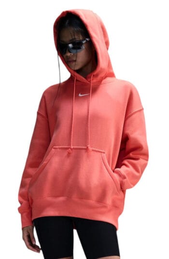 Women portswear Phoenix Fleece Oversized Pullover Hoodie Lt Wild Mango/Sail Sweatshirts M Lt Wild Mango/Sail