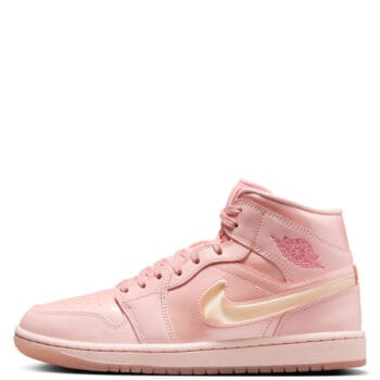 Women Women's Air Jordan 1 Mid SE WASHED CORAL/PINK SALT Sneakers 8 WASHED CORAL/PINK SALT