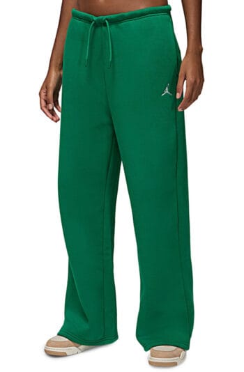 Women Brooklyn Fleece Open-Hem Pants Malachite/White Pants M Malachite/White