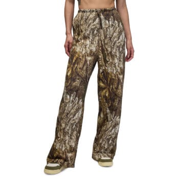 Women Brooklyn Fleece Open-Hem Pants Multi Color Pants XS Multi Color