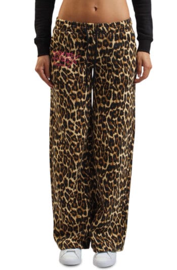 Women Sacred Heart Sweatpant Leopard Pants M Leopard