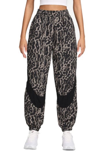 Women Sportswear Woven Printed Pants Black/Black Pants M Black/Black