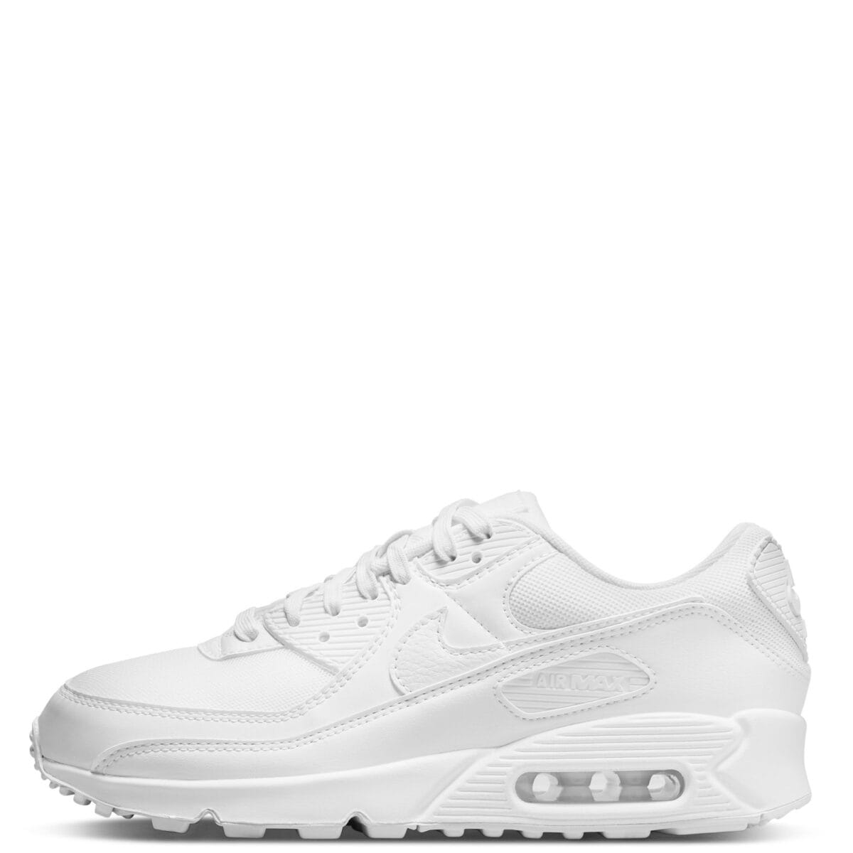 Women Air Max 90 White/White-White Sneakers 6 White/White-White