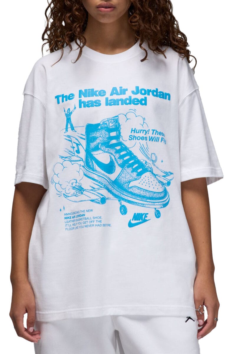 Women Oversized Graphic T-Shirt White T-shirts XL White